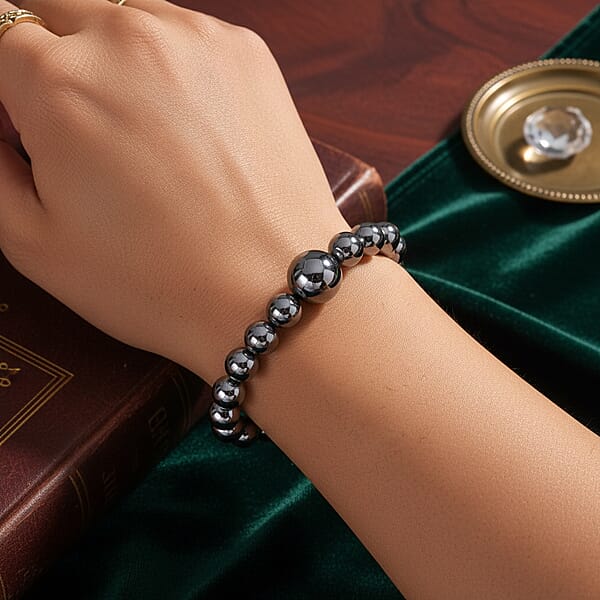 Terahertz 75.00 Ctw Beaded Stretch Bracelet
