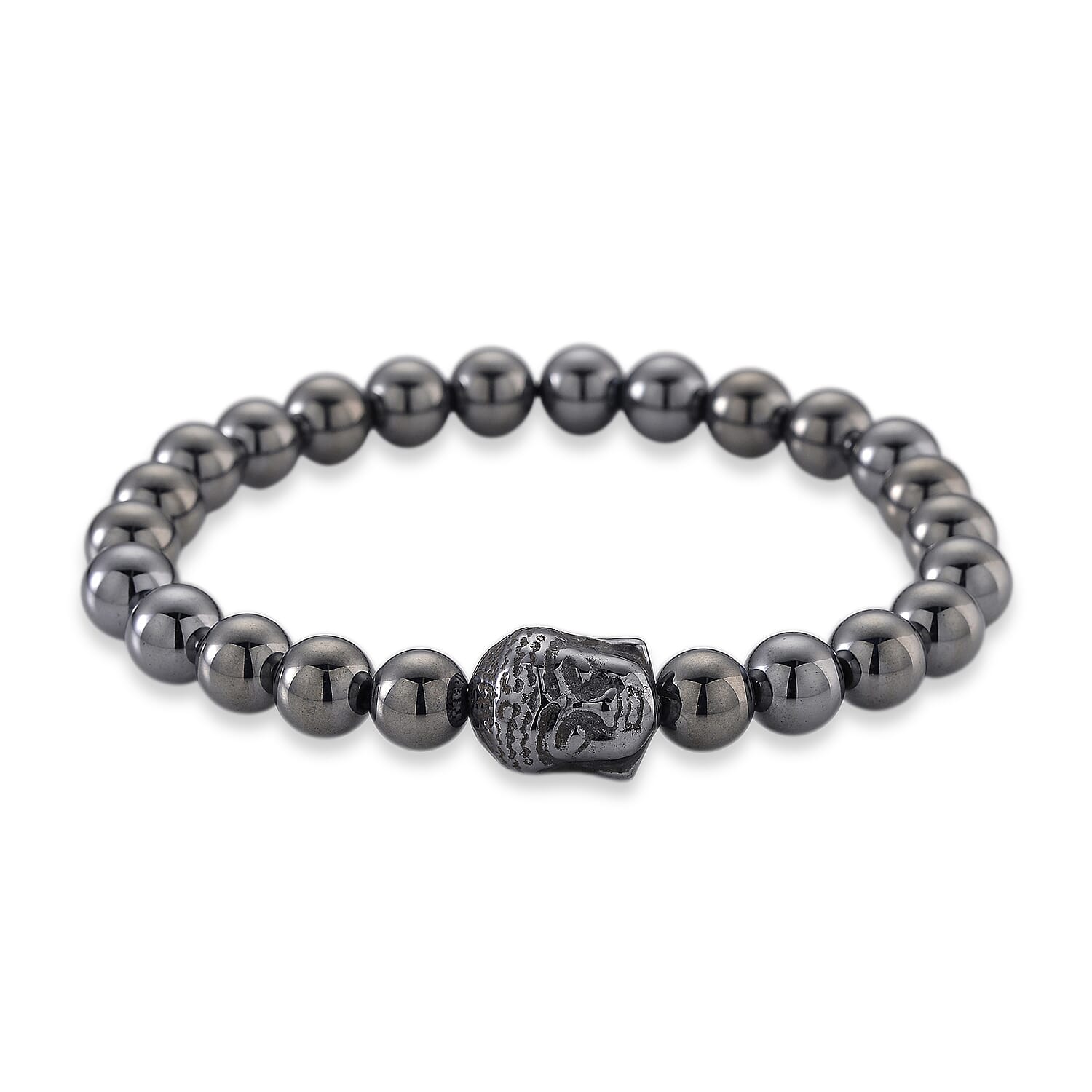 Terahertz 80.00 ctw Beaded Stretch Bracelet with Buddha Charm