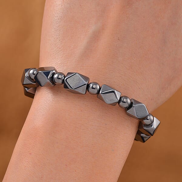 Terahertz 90.00 Ctw Octagon Block Stretch Womens Bracelet (6.5-7In)