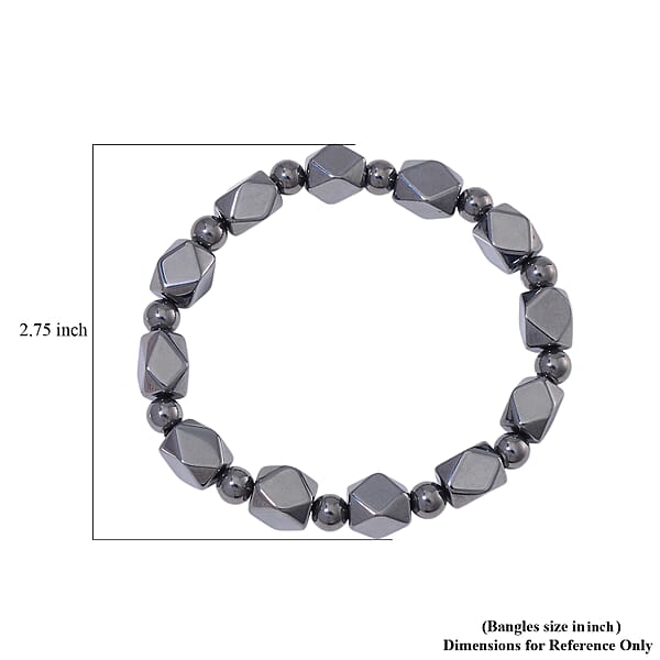 Terahertz 90.00 Ctw Octagon Block Stretch Womens Bracelet (6.5-7In)