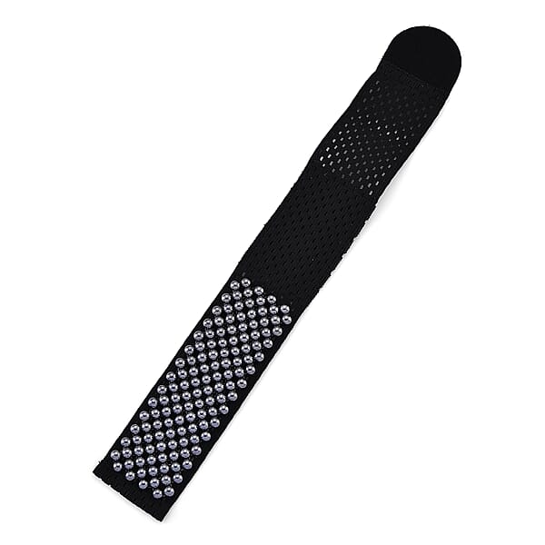 Terahertz Beaded Bracelet With Black Polyester Wrap 250.00 Ctw (12.5 In)