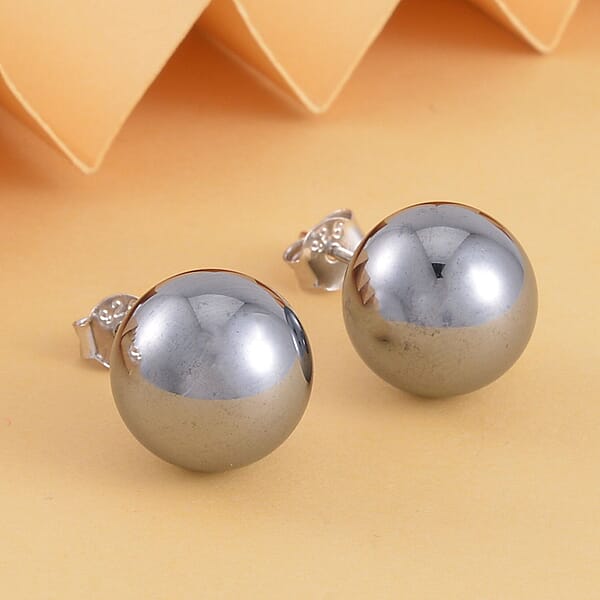 Terahertz Solitaire Stud Earrings In Rhodium Over Sterling Silver 22.50 Ctw