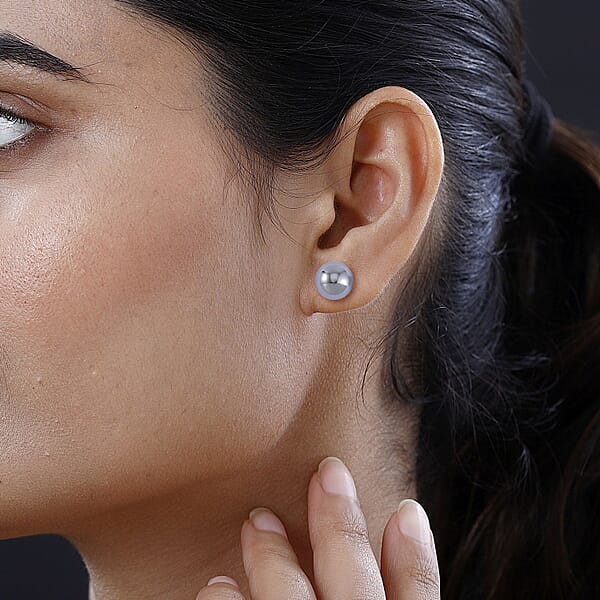 Terahertz Solitaire Stud Earrings In Rhodium Over Sterling Silver 22.50 Ctw