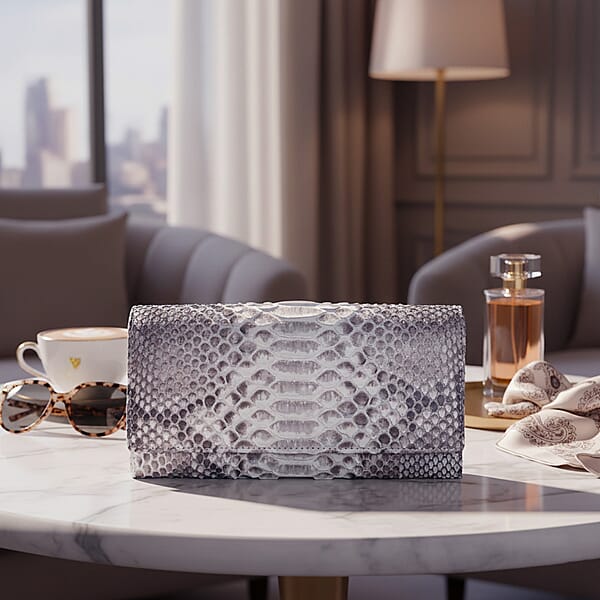 The Grand Pelle Handcrafted Natural Genuine Leather Envelope Clutch Bag
