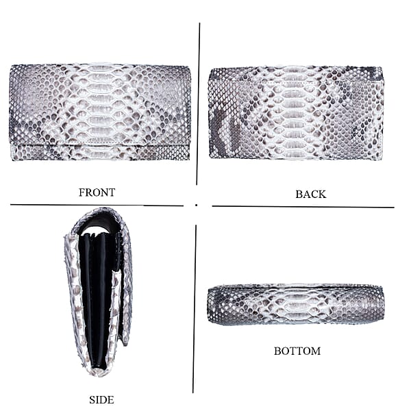 The Grand Pelle Handcrafted Natural Genuine Leather Envelope Clutch Bag