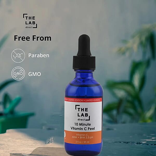 The Lab Direct 10 Minute Vitamin C Peel 2oz (Made In USA) Anti Wrinkle Anti Aging Skin Care Products (Ships In 5-7 Business Days)