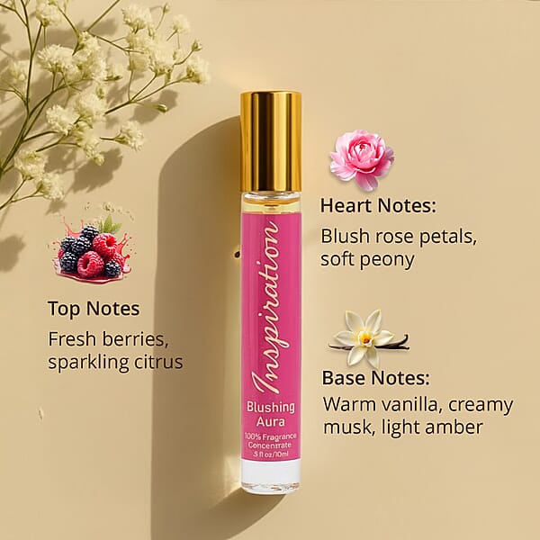The Lab Direct Inspiration 100% Fragrance Concentrate- Blushing Aura (.3oz)