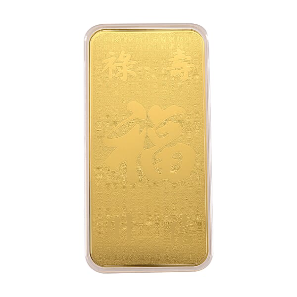 TLV 24K Yellow Golden Blessings FU Emboss Sheet (100mg)