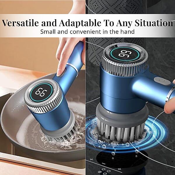 Total Vision 5pc Rechargeable Electric Spin Scrubber Set