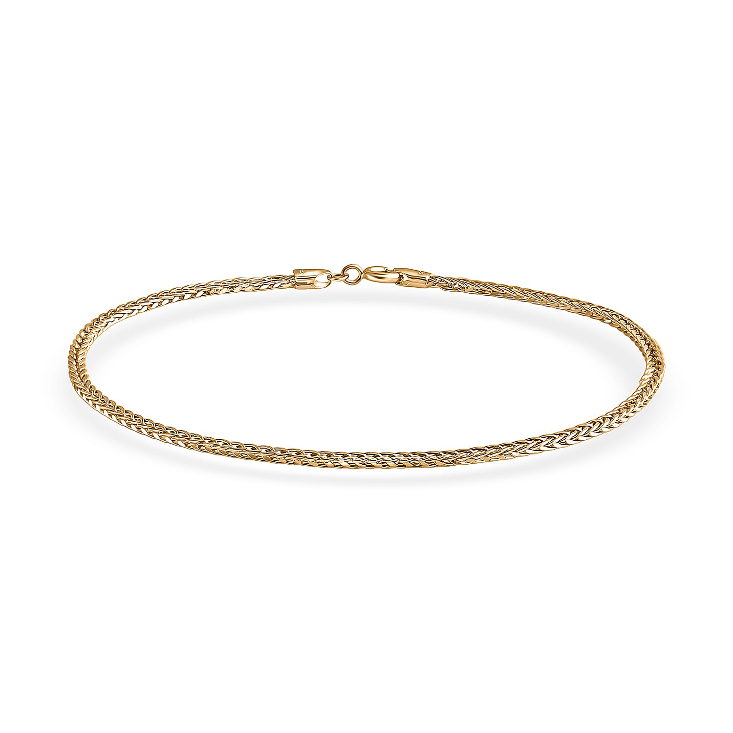 Triple Spiga Chain Bracelet in 18K Yellow Gold (7.25 In) 0.95 Grams