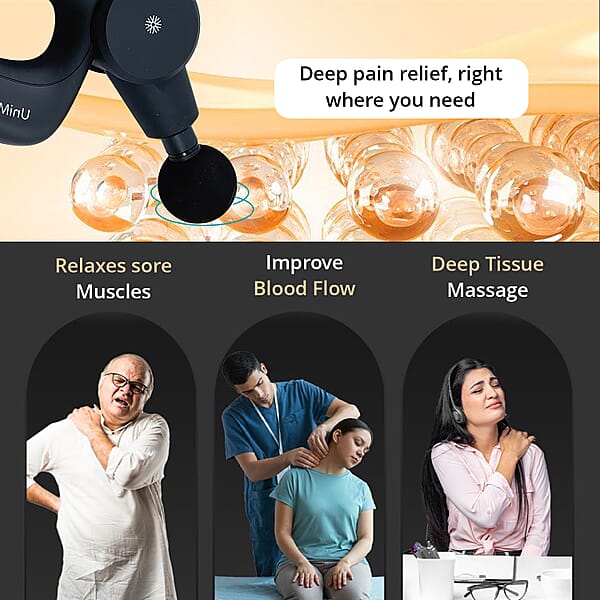 Unimed Massager Rotating Massage Gun - Black Ships In 7-10 Business Days