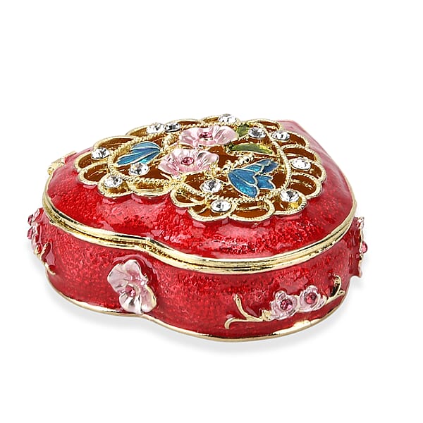Valentine’s Special Livmore Red Hearted Design Trinket Box