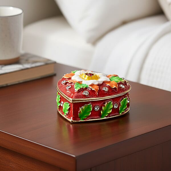 Valentine’s Special Livmore Red Hearted Design Trinket Box