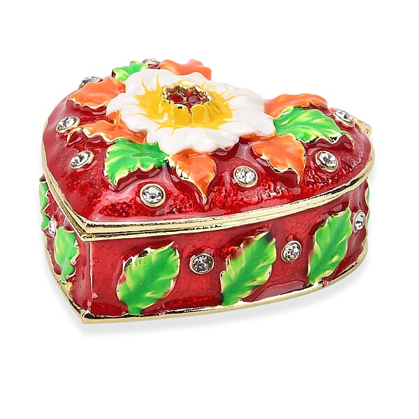 Valentine’s Special Livmore Red Hearted Design Trinket Box