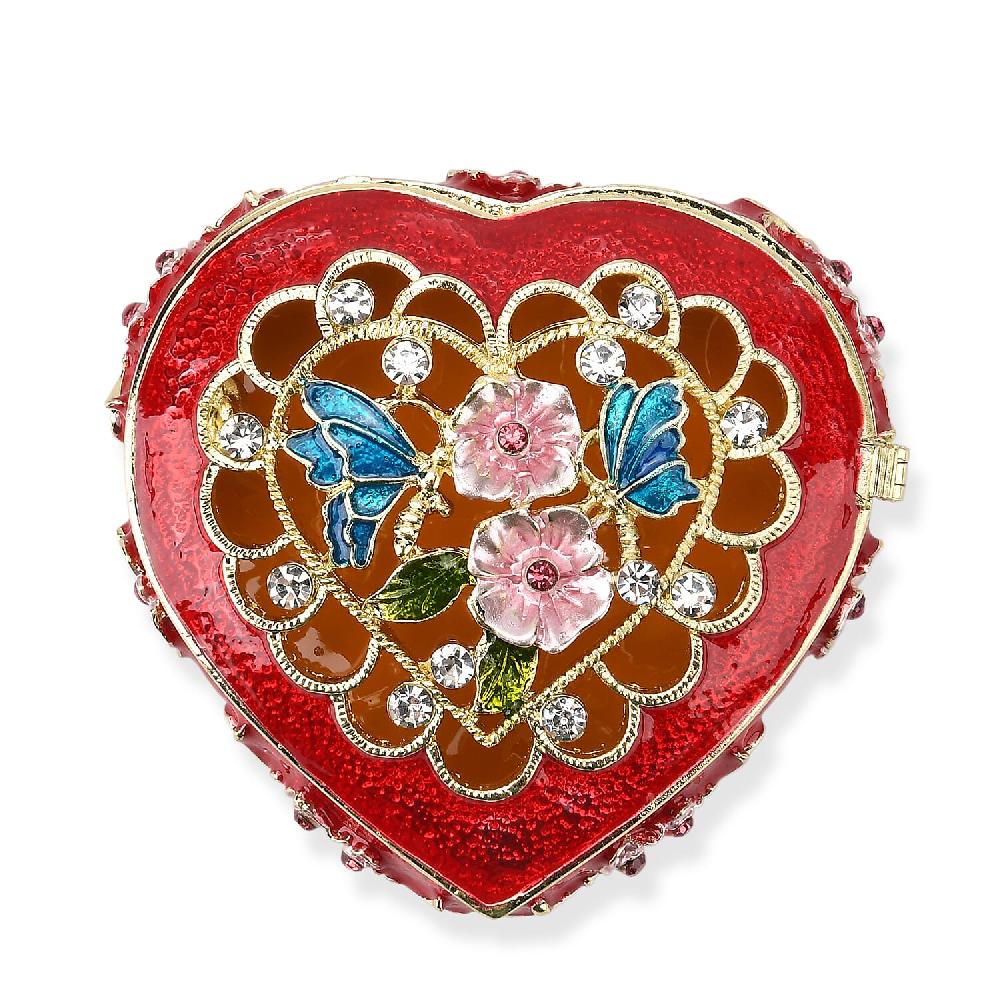 Valentine’s Special Livmore Red Hearted Design Trinket Box