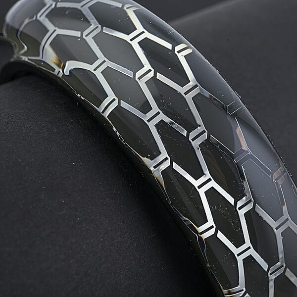 Valentine Special Calvin Klein Closeout Stainless Steel Abstract Bangle Bracelet (8.00 In)