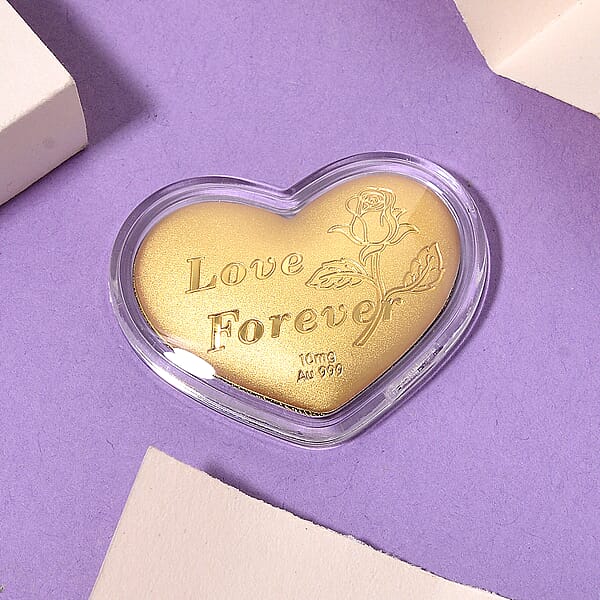 Valentine Special Deal 24K Golden Heart Of Forever Embossed Sheet 10mg