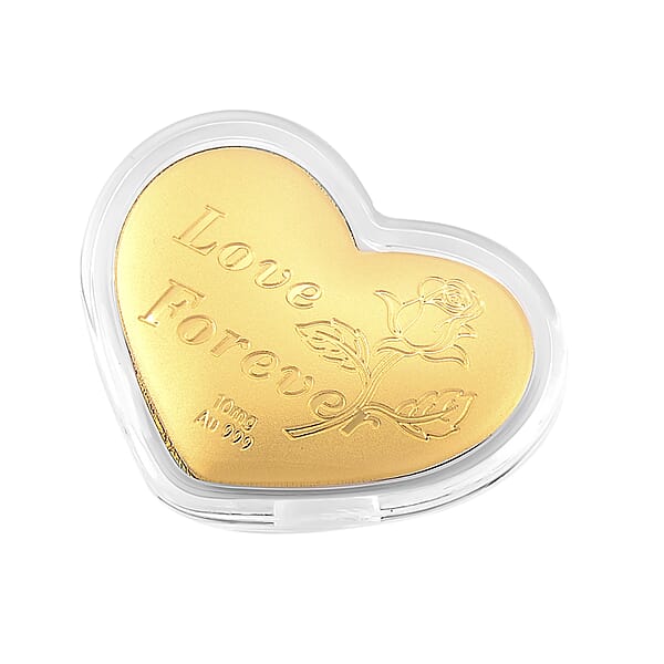 Valentine Special Deal 24K Golden Heart Of Forever Embossed Sheet 10mg