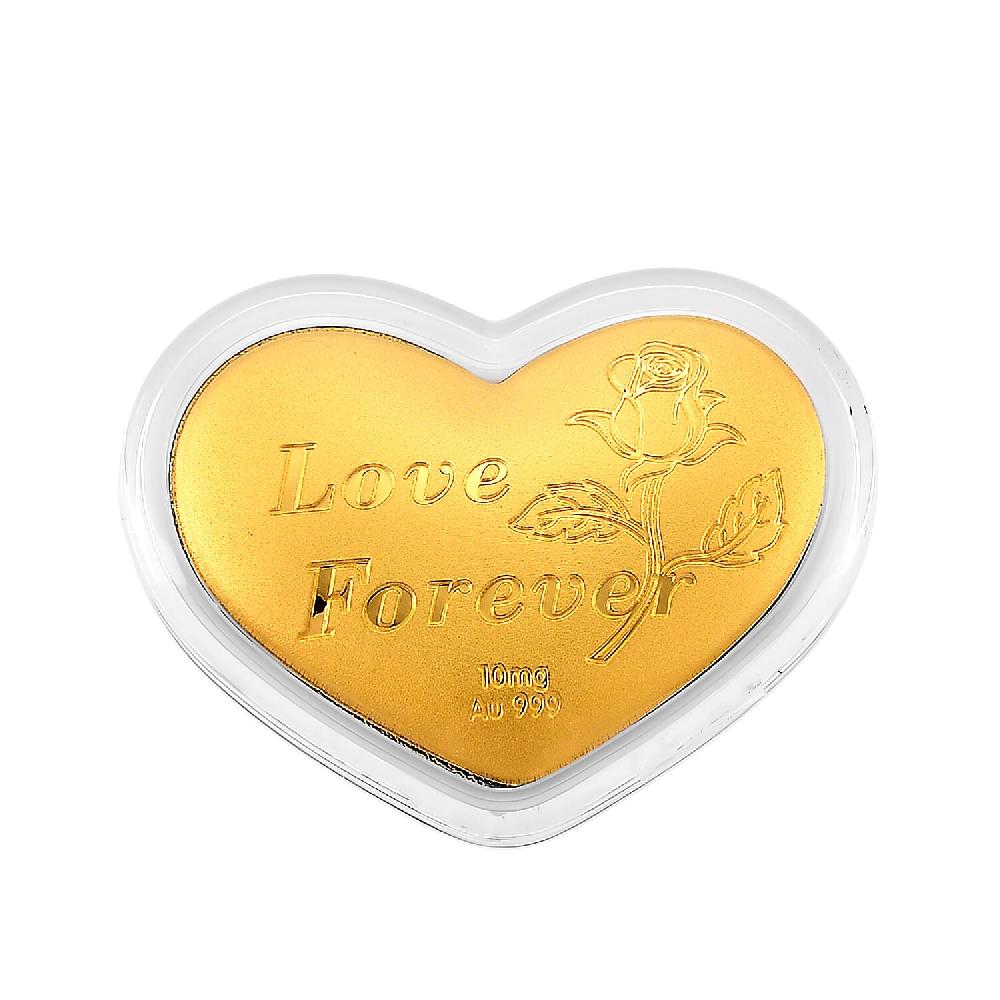 Valentine Special Deal 24K Golden Heart of Forever Embossed Sheet 10mg