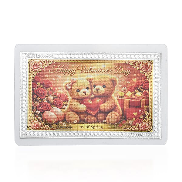 Valentine Special Deal 999 Fine Silver Season Of Renewal Emboss Sheet 1g
