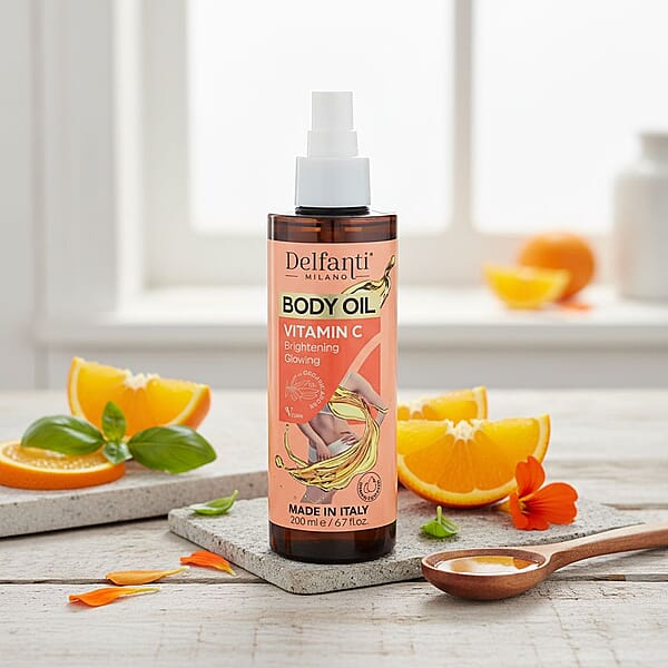 Valentine Special Deal Delfanti Milano Orange Body Oil With Vitamin C 6.7oz