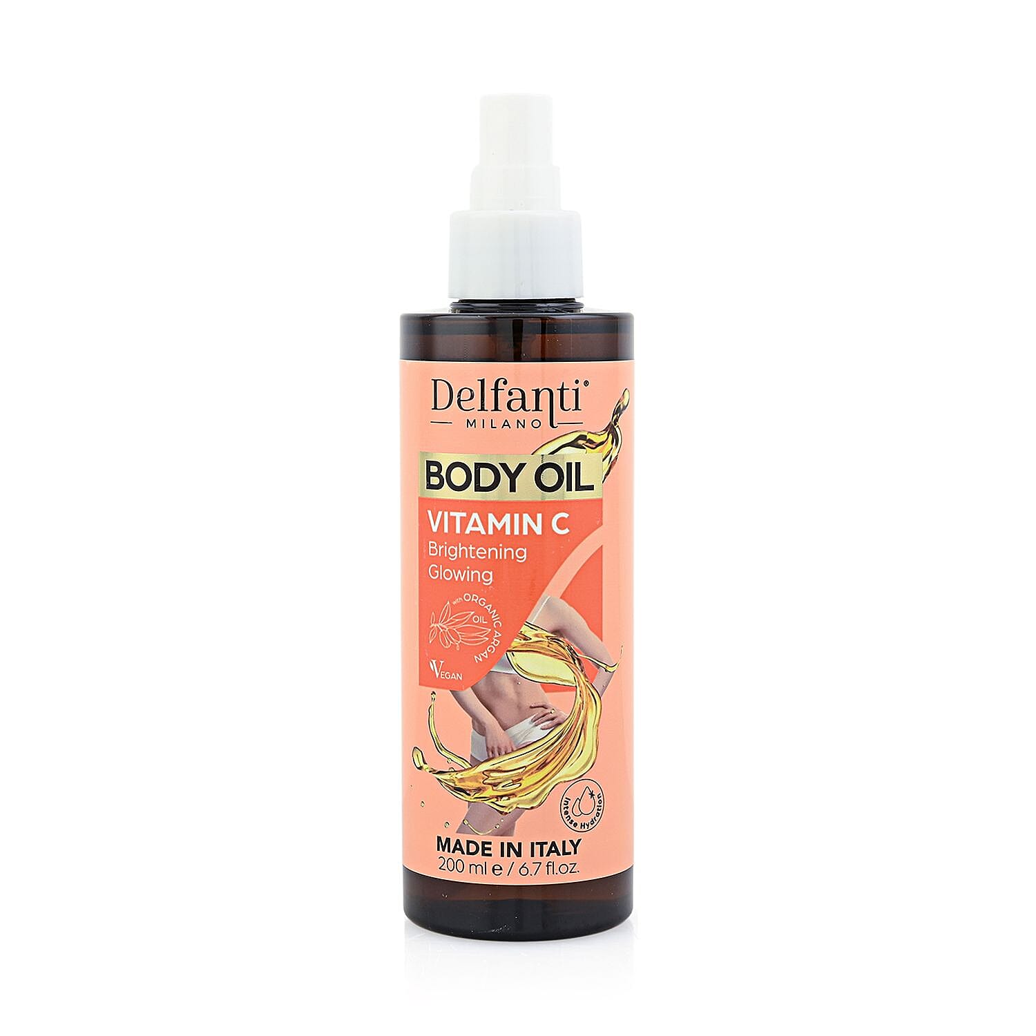 Valentine Special Deal Delfanti Milano Orange Body Oil with Vitamin c 6.7oz