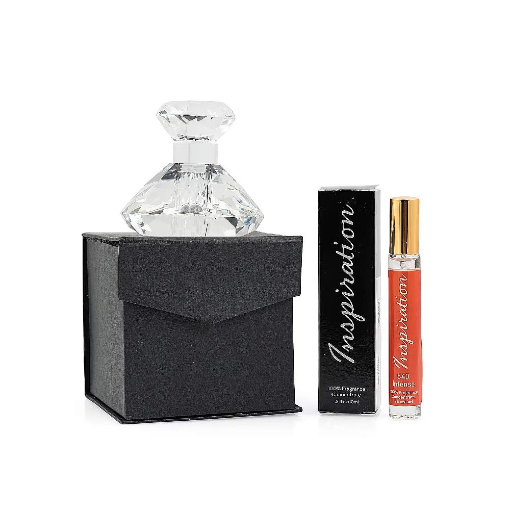Valentine Special Limited Edition Clinical Results Crystal Decanter & The Lab Direct Inspiration 540 Intense (Inspired by Baccarat Rouge 540) 2 pc set (Ships in 5-7 Days)