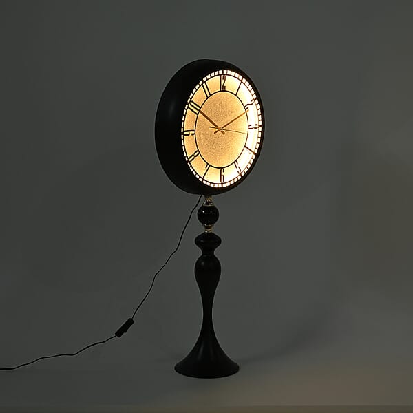 Value Buy Black 83CM Wall Clock With Cob Light Belt