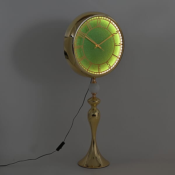 Value Buy Gold 83CM Wall Clock With Cob Light Belt
