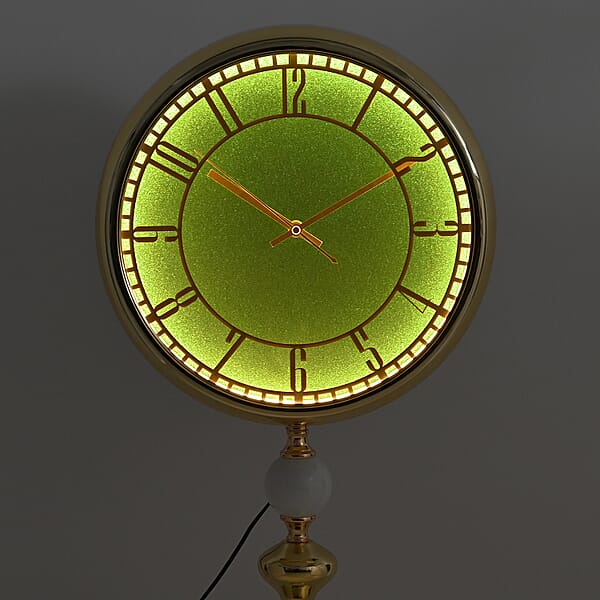 Value Buy Gold 83CM Wall Clock With Cob Light Belt
