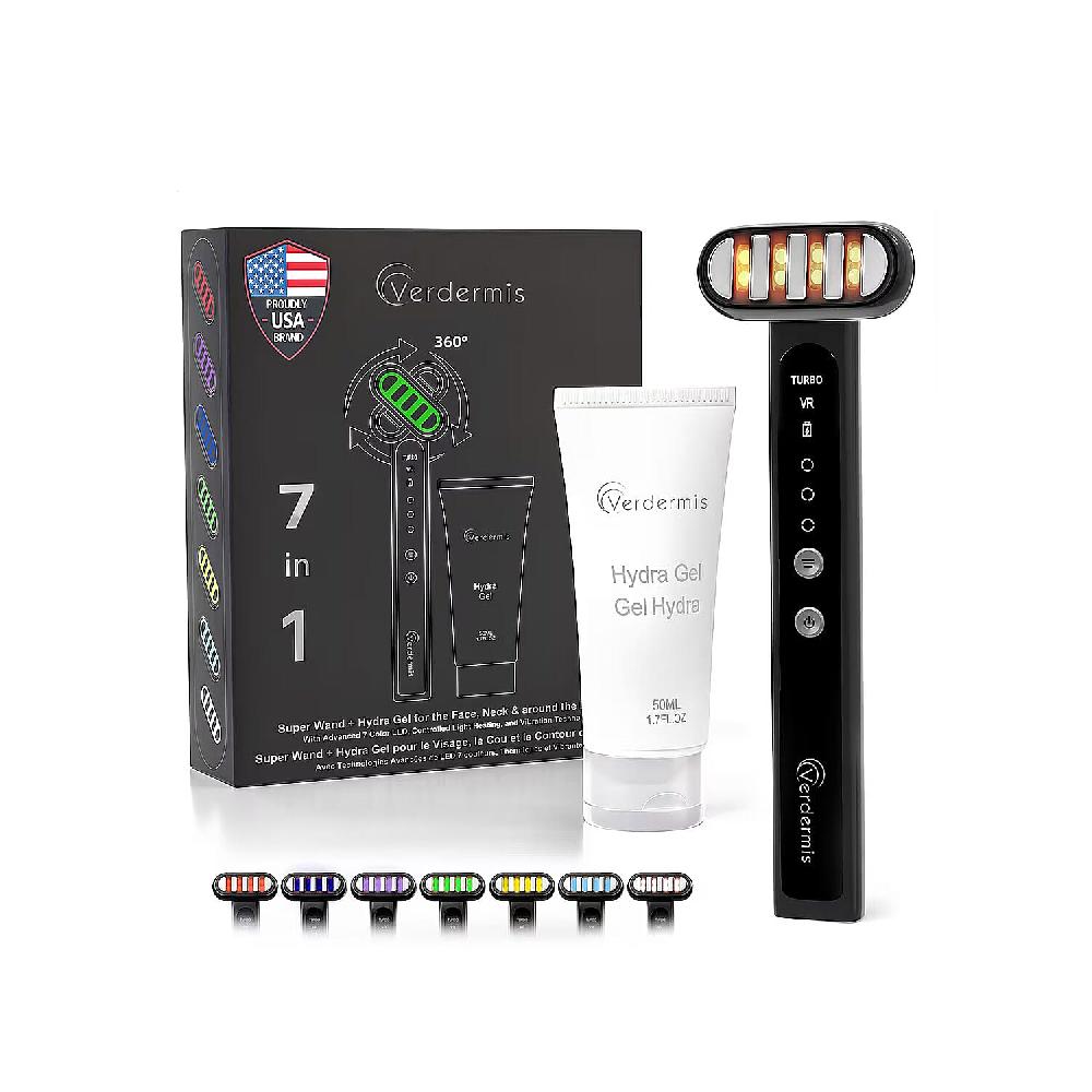 Verdermis 7in1 360 LED Super Wand with Hydra Gel (1.7oz) Lifetime Warranty