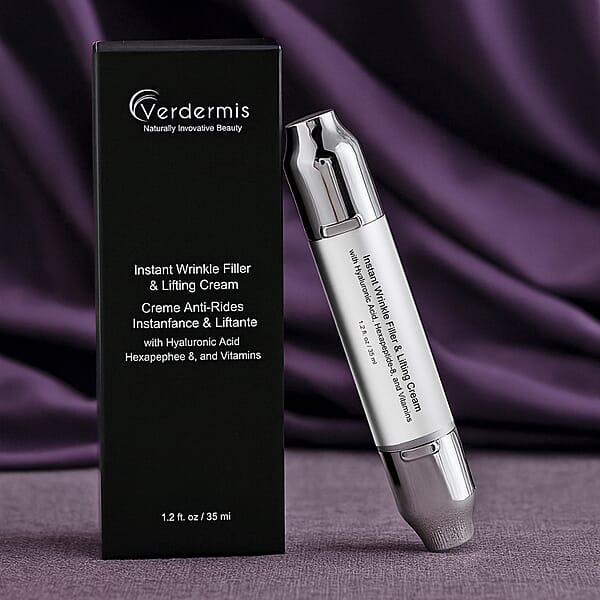 Verdermis Instant Wrinkle Filler & Lifting Cream With Hyaluronic Acid Hexapeptide-8 And Vitamin C (1.2oz)