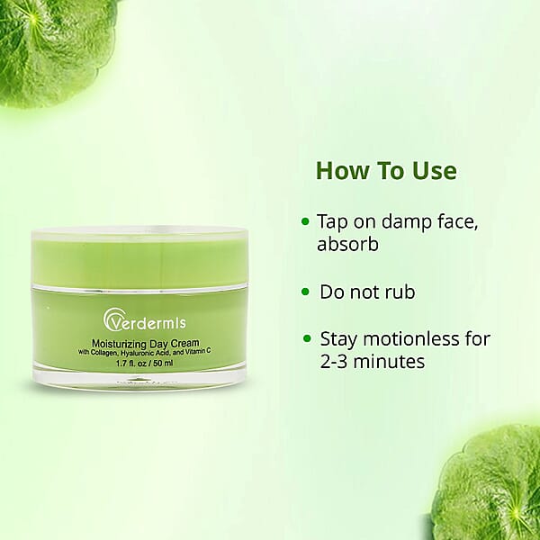 Verdermis Moisturizing Day Cream With Collagen Hyaluronic Acid And Vitamin C (1.7oz)