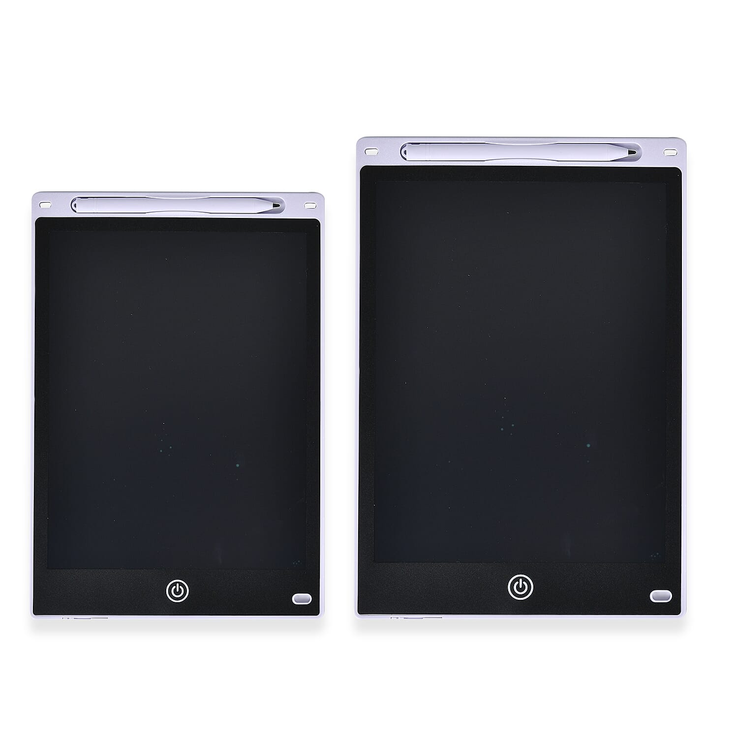 White Set of 2 Writing Boards with Color Pen (12 & 10 In)