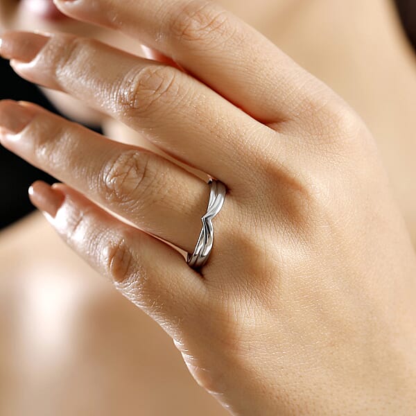 Wishbone Ring In 10K White Gold 5 Grams (Del. In 10-12 Days)